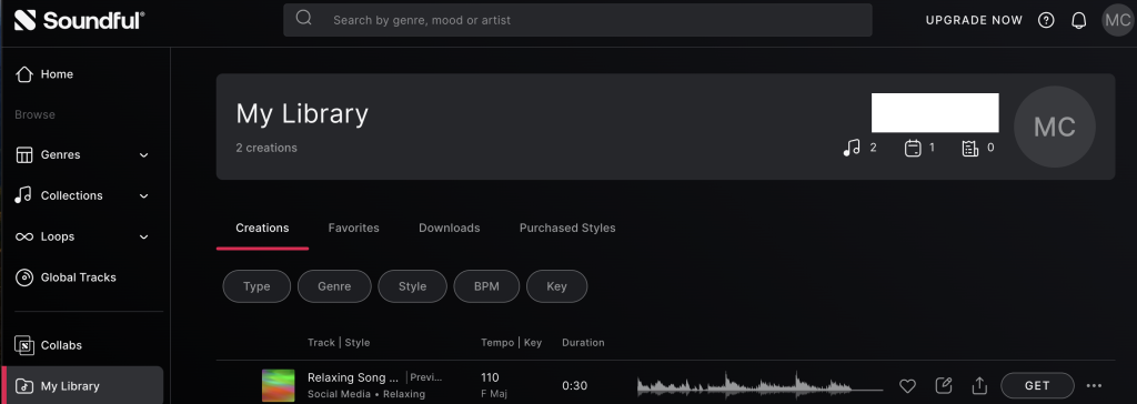 Soundful's My Library overview